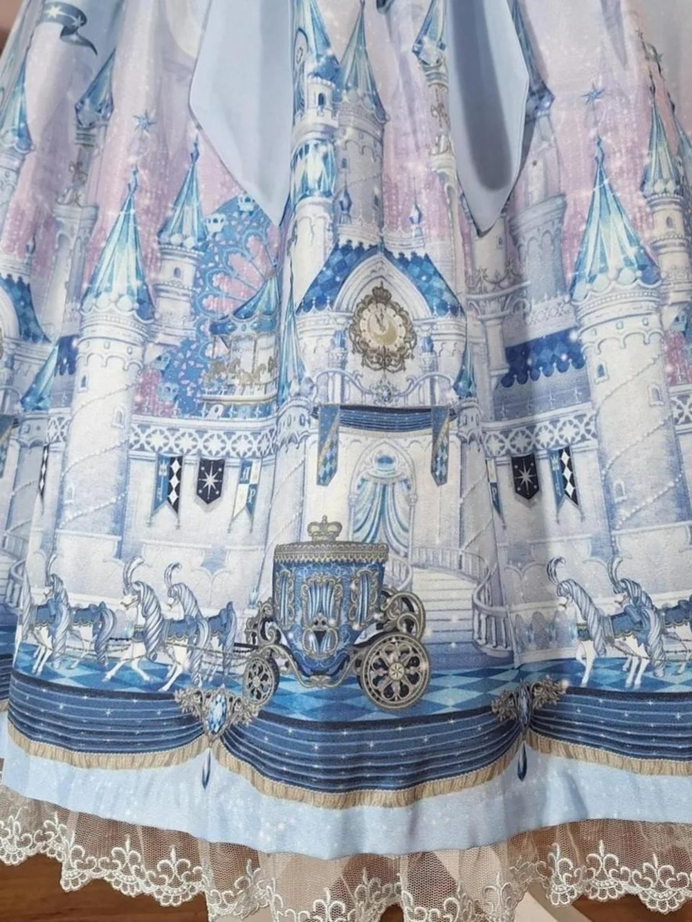 Angelic Pretty Fairytale Carriage Blue JSK | Sweet Lolita - Picture 7 of 16